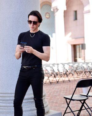 Dmitry Sholokhov Instagram - Day of the show🖤
.
 #dmitrysholokhov #losangeles #fashion #runway #art #design #show #metropolitanfashionweek #newyork #designer #style #vision #btsfashion #btsfashionstyle