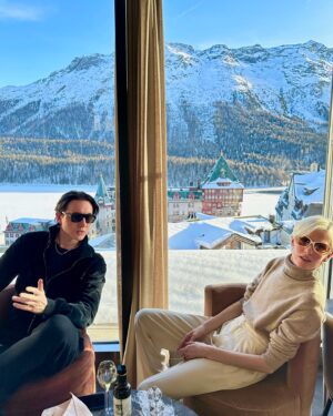 Dmitry Sholokhov Instagram - Discussing New Year’s resolutions. What are yours?🖤

#sholokhov #switzerland🇨🇭#stmoritz #holiday #art #design #fashion #model #designer #runway #shop #europe