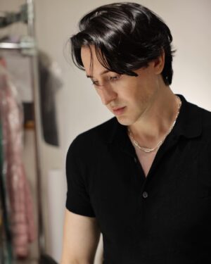Dmitry Sholokhov Instagram - In my element 🖤 
.
#sholokhov #design #collection #runway #designer #shop #fashion #art #newyork #dmitrysholokhov #creation #style