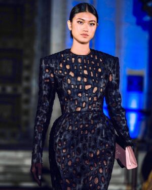 Dmitry Sholokhov Instagram - Intricate Simplicity🖤 #dmitrysholokhov #art #fashion #design #couture #vision #runway #shop #designer #dress #blackdress #artist #trending #style