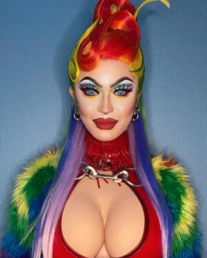 Dollya Black Instagram - Happy Pride Divas! Now more than ever, I want to live as out and proud as I can. Exposure is a great learning tool. Just being yourself can teach so many about something they don’t know.💚 Consensually give a hug to your fellow queers this month and remember that the fight still continues! Trans rights are being targeted and removed and we cannot stand for the bigotry! The Trans community is a vital organ in the LGBTQIA  body, to pretend otherwise is a delusion. 😘 
Wig: @dollyablackdesigns 
Choker: @vulpinicvestements 
Fursuit: @elfalexandria 
Catch me performing in El Paso in n June 24th for @epsuncitypride 🌈 I’m literally so excited for the looks I’m planning 😭🥰