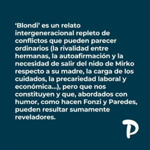 Dolores Fonzi Instagram - 'Blondi' es un filme divertido, tierno y esperanzador que deconstruye los vínculos maternofiliales y que muestra otras formas de maternar y también de ser hije, hermana, tía, sobrina… No os perdáis está película que está ahora mismo en cartelera.