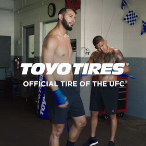 Dominick Reyes Instagram - My first commercial, what an amazing experience! Who would you choose? Tough people love tough tires. That’s why @ToyoTires is the Official Tire of @UFC. #UFC #ToyoTires #stillgotit #commercial #mainstream @francisngannou @domreyes24 @showtimepettis @forrestgriffin @lavonwageman