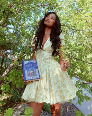 Dominique Defoe Instagram - ur fairy godmother giving u deliciously complicated love stories for the sake of ur ‘personal evolution’ and ‘creatively emotional artist journey’🧚🏾‍♀️🌼📖🍃🌾