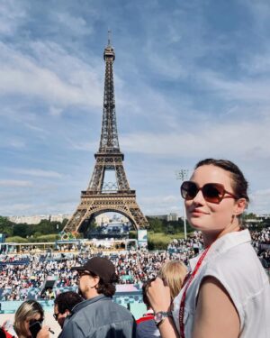 Dominique Devenport Instagram - Paris Olympics 2024🇫🇷

Thank you so much @omega for this amazing opportunity!

#omegaofficialtimekeeper 
#paris2024 #parisolympics2024
