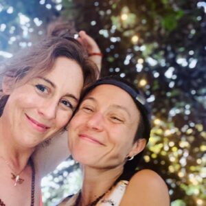 Dominique Provost-Chalkley Instagram - Magical Moments 💫🌚🌈
Celebrating my Sister Jo for all that she is and all that she is becoming. 🧚‍♀️ What a journey we are on! Thank you for being an inspiration, my medicine and for bathing in the river with me. 💧🧡