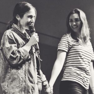 Dominique Provost-Chalkley Instagram - Celebrating one of the most beautiful queer love stories and the life-changing adventure of Wayhaught, with my sweet friend @katbarrell, tomorrow at 12 EST! 

Join us for a live signing, here on Instagram — You can get yourself a photo by following the link in my bio. ✨

Looking forward to hanging out and Earping with you! 🥰🌈 #RepresentationMatters #wayhaught #wynonnaearp
