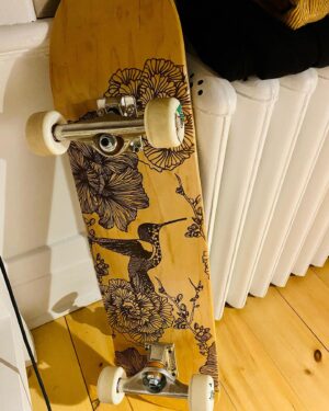 Dominique Provost-Chalkley Instagram - 🦅 🛹 🌝 Happy Full Moon in Aries ♈️🔥 #stwcreate #skate #💥