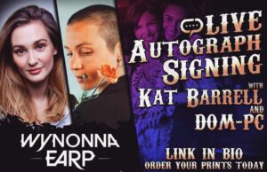 Dominique Provost-Chalkley Instagram - This is going to be so fun! Hanging out with you @katbarrell, I’m in. 🥰
Join us for a Wayhaught Celebration, Valentine’s Day special, live autograph session. ♥️
~ Link in Bio ~
#Wayhaught #RepresentationMatters #CheersQueers 🏳️‍🌈🌈🏳️‍🌈