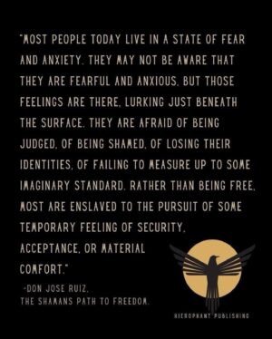 Don Miguel Ruiz Instagram - 📸 @the_wisdom_of_the_shamans
・・・

#weareone #world #fear #anxiety #socialmedia