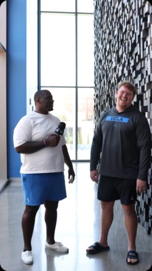 Donovan W. Carter Instagram - Checking in with the guys on day 1 of camp. 🎙️