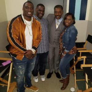 Donovan W. Carter Instagram - Bring your Dad to work day!!!!! Happy bday Pops love ya!!!!!! #godisgood #ballers #season4 #waitonit