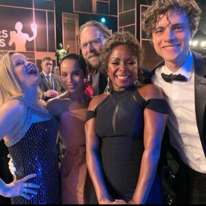 Douglas Smith Instagram - One last photo from the @sagawards 💋 how did I get so lucky? @biglittlelies @hbo