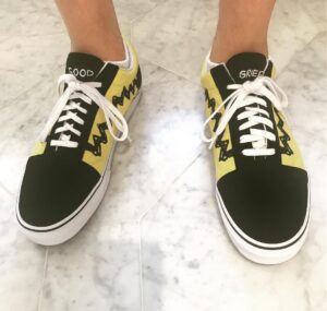 Drew Carey Instagram - My new Charlie Brown kicks from #vans #PeanutsCollection