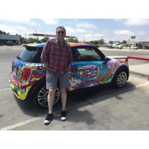 Drew Carey Instagram - Driving through West Texas in this car on #420Day - #targetonmyback #probablecause