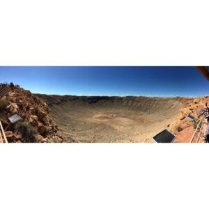 Drew Carey Instagram - Saw the Meteor Crater near Flagstaff, AZ today. Spectacular. Well worth the detour. Big enough for 20 football fields!