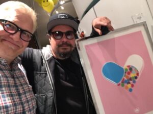 Drew Carey Instagram - W @thedonnymiller! This is his cool art I just got 😬😜🌈💊