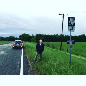 Drew Carey Instagram - Not a lot of bluebonnets today, but still a beautiful drive :) #Ennis #TX