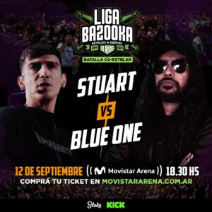 Dtoke Instagram - ¡BAZOOKA ACCEDE AL SIGUIENTE NIVEL!🚨Después de agotar el Luna Park y llenar los mejores venues y teatros míticos de Buenos Aires (Broadway, Opera, Gran Rex), la liga de Dtoke y Papo lleva las batallas escritas al Movistar Arena: el lugar donde el freestyle tocó su techo histórico en Argentina.
El próximo 12 de septiembre, Liga Bazooka presentará su nueva edición internacional con cinco batallas imperdibles. En la estelar, Chili Parker vs G Sony se debatirán el Top 1 de Argentina. Tras su cruce con Coqéein Montana que se volvió viral ( 5 millones de views en YouTube), G Sony enfrentará a Chili Parker, cara de las escritas argentinas que fue estelar en el Luna Park contra el mexicano Blue One.
En la co-estelar se enfrentan Stuart vs Blue One. El mexa, que dejó una gran impresión en el Luna, vuelve a Buenos Aires para enfrentar a Stuart, una revelación de la disciplina, considerado de las plumas más finas del país.
Para la mitad de la carta, Bazooka presenta el debut de Dani. Uno de los nombres más queridos de la Generación Quinto Escalón se enfrentará a Replik, que viene de batallar contra Jaloner.
La segunda batalla de la noche será El Menor vs Giro. El chileno, que hizo su debut en el formato dentro de esta liga, se medirá con el pequeño Giro, un prodigio argentino de 13 años. Ambos intentarán demostrar cuál de los dos es la mayor amenaza. 
La batalla de apertura de esta edición también se dirimirá entre un argentino y un chileno, pero en este caso serán dos rapeadores veteranos: Brillante vs Stigma. El local (que entonó “Muchachos” contra C. Terrible), vivió en Chile y arrastra un lore con ese país. Mientras que Stigma, otro debut de Bazooka, también tiene su pasado con Argentina. Llegó la hora de ajustar cuentas.
 
🚧Presencia estos cruces históricos en vivo el próximo 12 de septiembre, en el Movistar Arena. El estadio de más fácil acceso en transporte público de la ciudad de Buenos Aires.
 
🚌Líneas de colectivo: 42, 55, 63, 78, 87, 93, 111, 176, 19, 47, 65, 71, 76, 90, 127
🚎Metrobus: 34, 99, 109, 110, 166, 172
🚇Subte: Línea B (Estación Dorrego)
🚈Trenes: Urquiza (Estación Federico Lacroze), San Martín (Estación Villa Crespo)