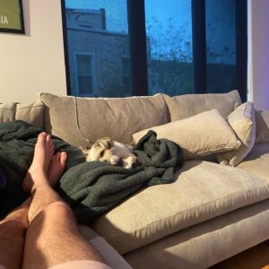 Dustin Howard Instagram - New couch, same worthless dog. 

Also not afraid to post my feet unlike @Greg