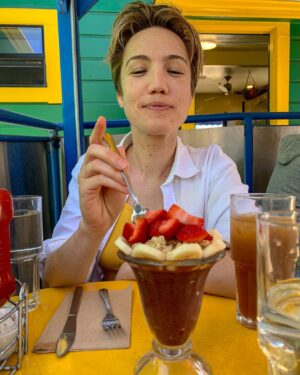 Dylan Saunders Instagram - If one goes to Santa Cruz to see one’s first piece of live theatre in a year and a half, it is required that one go to Cafe Brazil. These are the rules.