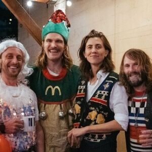 E. R. Fightmaster Instagram - This year my band FIGHTMASTER threw a holiday show in support of Alexandria House. Thank you to our incredible guests @carolinerosemuzak @goldsoundz_ @brideymusic and @alexisgfloyd for bringing the house down, and for our incredible audience for bringing the joy. May your holidays be gay and your New Year even gayer. 
Special thanks to Morgan if Ye Merry Merch Table, to @taliahart always, to @permanentrecordsroadhouse for housing us and to @dubinphoto for capturing the moment ❤️ @alexandriahousela ❤️