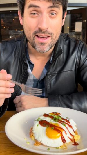 Ed Weeks Instagram - BOOZY N’ EGGY BRUNCH! at the divine @messhallkitchen in LA #WeeksEats
.
#brunch #eggs #cocktails #losfeliz #rice #kimchi #sunnysideup #hash #shortribs #spam #puppy #cappuccino #coffee #food #foodporn #foodreview #foodcoma #instafood #losangeles #california