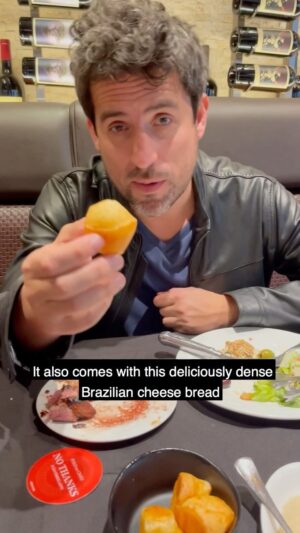 Ed Weeks Instagram - BRAZILIAN BBQ excess! Thank you to the lovely people at @fogo DTLA 🇧🇷🇺🇸 #WeeksEats
.
#brazilian #brasil #churrascaria #churrasco #grilled #picanha #bbq #meat #rodizio #steak #asado #food #foodporn #foodreview #instafood #losangeles #california