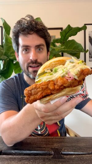 Ed Weeks Instagram - Fried chicken madness! @howlinrays #WeeksEats
.
#friedchickensandwich #nashvillehotchicken #foodporn #foodreview