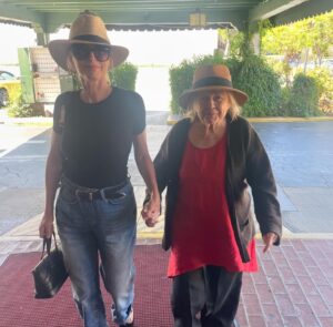 Eileen Davidson Van Patten Instagram - Lunching at the classic @smokehouse1946 with another classic Pat Van Patten!!!!! And her just ok youngest son @vince_van_patten 😂