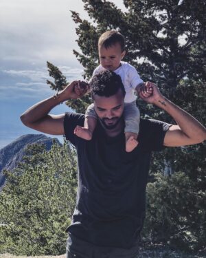 Eka Darville Instagram - Proud. Young. Black. Dad. .
.
.
. 
Respect & gratitude for all the Men who choose to show up ✊🏾 Some days it feels like wading through molasses but we do it anyway. This is the most important job on earth. And the hardest thing I've ever Loved. As a Black man, I am standing on the shoulders of men who were beaten and killed for trying to show up. Men who's children were sold away from them. So we learned not to show up. To protect our hearts. This ends with me. You stand on my shoulders. I am unshakable 👣 👊🏾