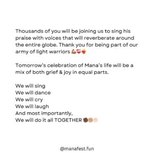 Eka Darville Instagram - Ohana, we are only a day away from getting to celebrate our magically wise and forever radiant Boy. 

Thousands of you will be joining us to sing his praise with voices that will reverberate around the entire globe. Thank you for being part of our army of light warriors 💪🏾❤️‍🩹❤️‍🔥

Tomorrows celebration of Mana’s life will be a mix a both grief & joy in equal parts. 

We will sing!
We will dance!
We will cry
We will laugh
And most importantly,
We will do it all TOGETHER ✊🏿✊🏽✊🏻

We’ve chosen to let you in to witness some of the most intimate moments of our family’s lives, because, it’s what Mana has guided us to do. In life, his way of being constantly re-imagined what was possible. In death, it has been no different. 

Mana’s life celebration that took place in Ojai last month, forever expanded our ideas of what death needed to look like.

Perhaps it will for you too. 

By now, most of you know that Mana is a Musician. So, in his honour we have a world class collective of artists offering tribute performances! 

Join us to experience intimate performances from @xavierruddofficial, @peiabird, @deyadova, & more!

In a world so riddled with division & negativity, come be a part of re-imagining a vision for the world you’d like to live in ✨

With fierce love, deep gratitude & an endless passion for our Boy.

Mama Lila 🦁 & Papa Eka 🦍

RSVP for Mana’s celebration of life on Thurs 1/18 at https://www.manafest.fun/ and we’ll see you there ✨