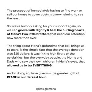 Eka Darville Instagram - Ohana - You’ve been on this journey with us for almost a year. The triumphs and the heartbreaks have been monumental & through it all, your support has been the wind under our wings, that’s carried us further than most would have dared to dream…

“Grateful” doesn’t even come close to the immensity of all we feel for you… thank you, thank you, THANK YOU… and… our journey isn’t over yet.

We are reaching out with one final and perhaps most difficult request for support…

Last month, our magical Son and center of our universe, Mana Trinity Darville, took his last breath.

We are shattered & will spend the rest of our lives longing to have just one more moment in the sunshine of his light.

As we put the pieces of our hearts back together in a new mosaic that is forever expanded, we’re faced with the practical realities of all that lays ahead…

We are proud to say that EVERY SINGLE DOLLAR that you helped us raise, was spent directly on Mana’s medical treatments. Towards the end, as the urgency mounted to fever pitch and the sleepless nights became sleepless months, the medical bills piled-up far beyond what we raised. We completely depleted our life savings and ate into the equity in our house.

Cont in comments 👇