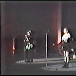 Elena Satine Instagram - Couldn’t wait till Thursday to post this hilarious throwback. My mom sent me dozens of videos from my childhood, performing at versions concerts. Here I’m 5 or 6 years old, singing “два кусочика колбаски” 😂 #nergebi #tbt on Monday
