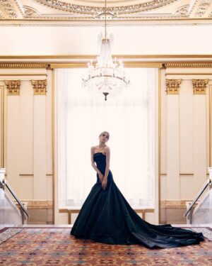 Elle McKinnon Instagram - Behind you, all your memories.
Before you, all your dreams.

Beautiful day with beautiful, talented people who created memories I could only dream of. 

Truly masters of their crafts.
@senator.bespoke @sarahdarceystyle @artistrybyksenia @noahasanias 
#couture #ballgown #gown #atelier #grad #stylist #photography #fairmont