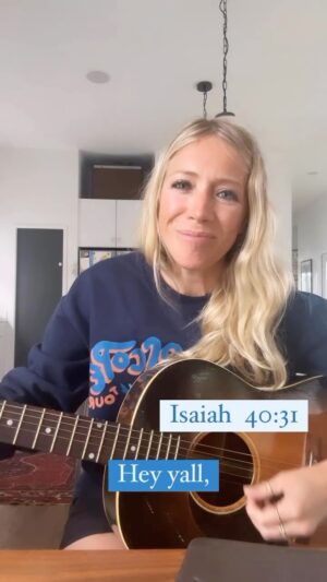 Ellie Holcomb Instagram - I think it’s easy for us to put our hope in a LOT of things, especially in an election season as we focus on who will be chosen to lead our country. I so often grow weary of the drama, the headlines, the daily 24hr reminders that we live in a broken world with broken systems and broken people, but this verse from Isaiah reminds my weary heart that our hope is not in this country, or our constitution, or in any leader from any side of the political lines. Our hope is in the Lord. Oh God, help us remember it, even as we watch the news and go out to vote. Help us move forward always in love, with both truth AND grace, and trust that one day all things will be made well. 

#fightingwords #fightingwordfriday #fwf #christiantiktok #scripture #bibleverses #verseoftheday #inspiration #devotional #ellieholcomb