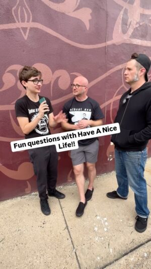 Elliott Fullam Instagram - It was so great to interview Have A Nice Life!! They were interesting to talk to!! 
#haveanicelife #shoegaze #alternative #indie #music