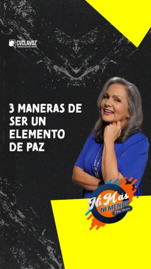 Elluz Peraza Instagram - 3 maneras de ser un elemento de PAZ. 

→ #NiMásNiMenos 💙

#VidaCristiana #SeamosPaz