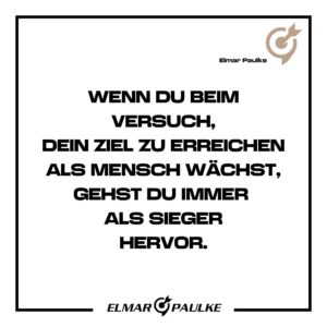 Elmar Paulke Instagram - Kenne das von mir selbst: auch wenn ein Ziel nicht erreicht wurde, hat der Prozess jedoch etwas in mir ausgelöst und verändert. Und das war wertvoll und ein Gewinn. 

Solange man selber wächst, ist vieles gut. 
Sehr Ihr das auch so? 

Game On!