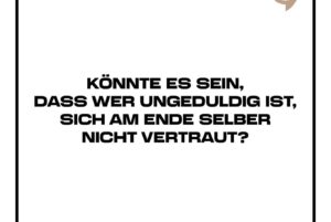Elmar Paulke Instagram - Wer geduldig warten kann, ist sich seiner Sache sicher. Geduld ist eine Frage von Vertrauen, von Vertrauen in sich selbst. Von Vertrauen, in das angestrebte Ziel, das ich erreichen möchte. 

Kennt Ihr diese Ungeduld?

Leg mich wieder hin!
Game On!