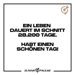 Elmar Paulke Instagram - Klingt irgendwie kürzer als in Jahre, oder? 28.200 Tage. Lasst es Euch gut gehen. 

Game On!
