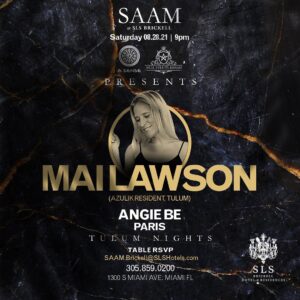Élodie Bouche Instagram - TONIGHT DJ GUEST FROM TULUM 🔥
FREE ENTRANCE 
DM FOR TABLE RESERVATION 😃

SLS BRICKELL “6 SENSE & ARIA EVENT MIAMI” 🎶

@mailawson 
@slsbrickell 
@_6sense_ 

#party #miamiparty #miami #music #afrohouse #lounge #sls #hotel #dance #dj #producer #djproducer #musicproducer #privateparty #femaledj #tulum #tulumdj #miamidj #love #6sense