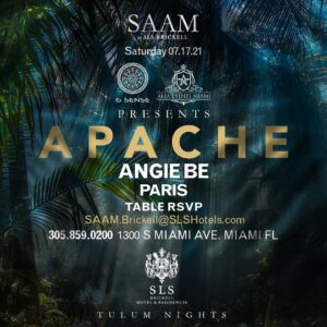 Élodie Bouche Instagram - SATURDAY - “APACHE”
SLS BRICKELL 🔥♾

@slsbrickell 

#dj #producer #music #djproducer #musicproducer #apache #dance #tulum #tulumvibes #party #miamiparty #nightlife #miaminightlife #love #sls #6sense