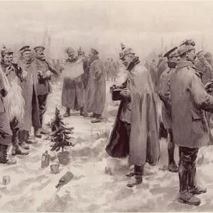Elsa Punset Instagram - Esta es la historia del Alto al Fuego de la Navidad de 1914, que refleja tan bien las luces y sombras de nuestra humanidad. 

El 25 de diciembre 1914, en plena Primera Guerra Mundial, unos 100.000 soldados alemanes y británicos improvisaron una serie de altos al fuego en el frente. 

Los soldados cantaron juntos y se interpelaron desde sus trincheras, y algunos incluso se atrevieron a intercambiar pequeños regalos, como tabaco de pipa. Fue algo espontáneo, la necesidad instintiva de pausar el horror de la guerra para recuperar unas horas de humanidad. 

El cuadro es de A.C. Michael, se publicó en enero 1915 en el Illustrated London News