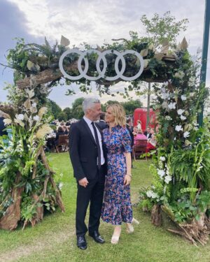 Emilia Fox Instagram - Nights out with @jonathanstadlen are always special and our Friday evening at #AudixHenley was the perfect evening. Great company, delicious food, amazing music - thank you for inviting us @audiuk 

👗@wyselondon