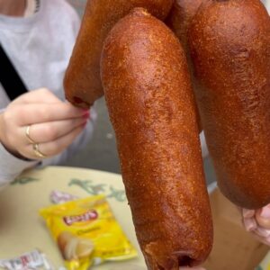 Emilia McCarthy Instagram - our takeaway of the day were the corn dogs