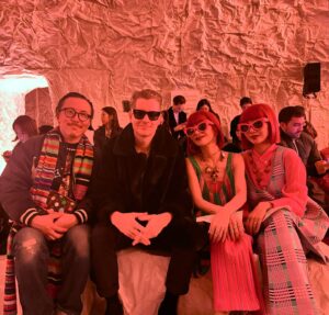 Emilio Insolera Instagram - Celebrating the 30th anniversary of @marni congrats @asliceofbambi on the outstanding clothing design and concept! Totally loved it. With @lesliekeesuper and the icon twins @ayaxxamiaya and @amixxamiaya 

#mfw #milanfashionweek #mfw2024 #SS24