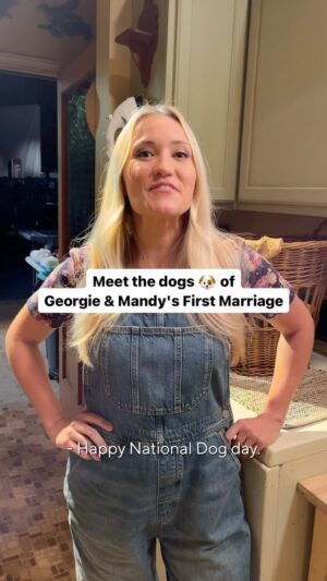 Emily Osment Instagram - So many lovable dogs ❤️ 🐶
#GeorgieAndMandy #YoungSheldon #GMFM #NationalDogDay #TV #dogsofinstagram