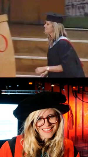 Emma Barnett Instagram - Yesterday we welcomed #CardiffGrad @emmabarnett back to Cardiff to receive an Honorary Fellowship - 16 years to the day that she graduated from our School of Journalism, Media and Culture!