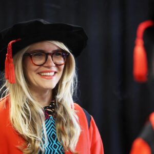 Emma Barnett Instagram - Got gowned. 16 years to the day since I graduated with my postgrad from Cardiff University School of Journalism - I was invited back to receive a fellowship and address the class of 2024. I spoke of properly brewed tea, never getting my 100 words per minute in short hand (I’m left handed, ok?), walking in the opposite direction to the crowd and nights down chip alley. If you know, you know. Plus the hat was fabulous. I’ve always loved me a good hat. Swipe to see #behindthescenes and a few other bits around town. Some things are the same; others, over. 

Congrats to everyone graduating. Seize that unique energy as you head out of education. You’re gonna need it. The hustle is real…

Thank you to all of the teachers and parents too. Epic. 

#graduation #hustle #journalism #gown #hat #congrats @cardiffuni